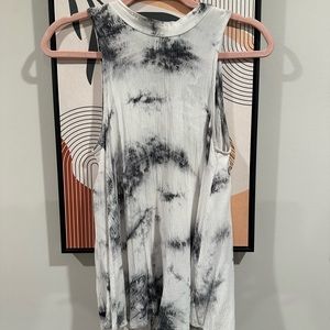 Open back high neck tank top